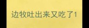 边牧吐出来又吃了