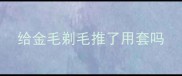 给金毛剃毛推了用套吗