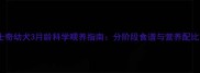 哈士奇幼犬3月龄科学喂养指南分阶段食谱与营养配比全