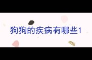 狗狗的疾病有哪些