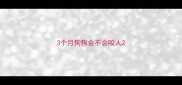 3个月狗狗会不会咬人