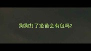 狗狗打了疫苗会有包吗