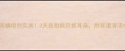 圣路薇耳螨喷剂实测3天告别疯狂抓耳朵附耳道清洁全攻略