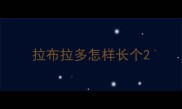 拉布拉多怎样长个