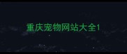 重庆宠物网站大全