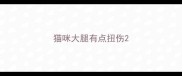 猫咪大腿有点扭伤
