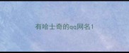 有哈士奇的qq网名