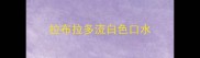 拉布拉多流白色口水
