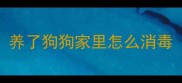 养了狗狗家里怎么消毒