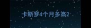 卡斯罗4个月多高