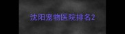 沈阳宠物医院排名