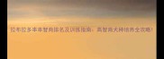 拉布拉多串串智商排名及训练指南高智商犬种培养全攻略