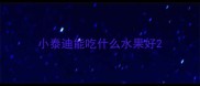 小泰迪能吃什么水果好