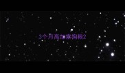 3个月高加索狗粮
