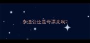 泰迪公还是母漂亮啊