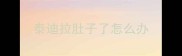 泰迪拉肚子了怎么办