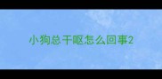 小狗总干呕怎么回事