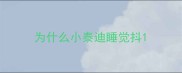 为什么小泰迪睡觉抖
