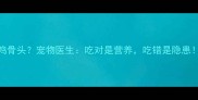 哈士奇能不能吃鸡骨头宠物医生吃对是营养吃错是隐患附正确喂食指南