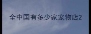 全中国有多少家宠物店