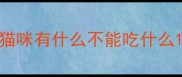 猫咪有什么不能吃什么