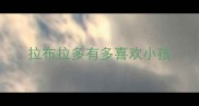 拉布拉多有多喜欢小孩