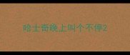 哈士奇晚上叫个不停