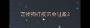 宠物狗打疫苗会过敏