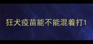 狂犬疫苗能不能混着打