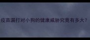 疫苗漏打对小狗的健康威胁究竟有多大