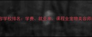 哈尔滨宠物美容学校排名学费就业率课程全宠物美容师培训哪里好