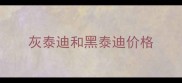 灰泰迪和黑泰迪价格