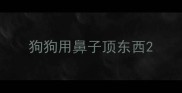 狗狗用鼻子顶东西