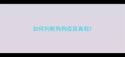 如何判断狗狗疫苗真假