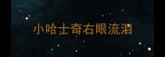小哈士奇右眼流泪