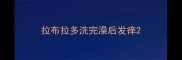 拉布拉多洗完澡后发痒