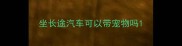 坐长途汽车可以带宠物吗