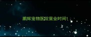 鹏辉宠物医院营业时间