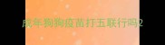 成年狗狗疫苗打五联行吗