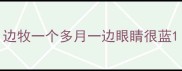 边牧一个多月一边眼睛很蓝
