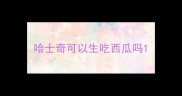 哈士奇可以生吃西瓜吗