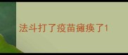 法斗打了疫苗瘫痪了