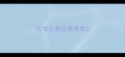 边牧公贵还是母贵