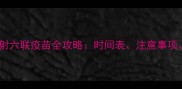 幼犬必看注射六联疫苗全攻略时间表注意事项常见问题解答