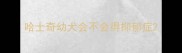 哈士奇幼犬会不会得抑郁症