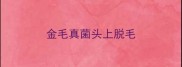 金毛真菌头上脱毛