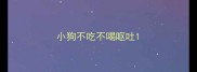 小狗不吃不喝呕吐