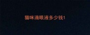猫咪滴眼液多少钱