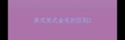 英式美式金毛的区别