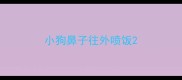 小狗鼻子往外喷饭